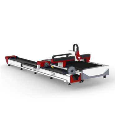 Laser Fiber Combo zum Schneiden von Blechen mit Drehtisch für Rohre und Profile 3000W